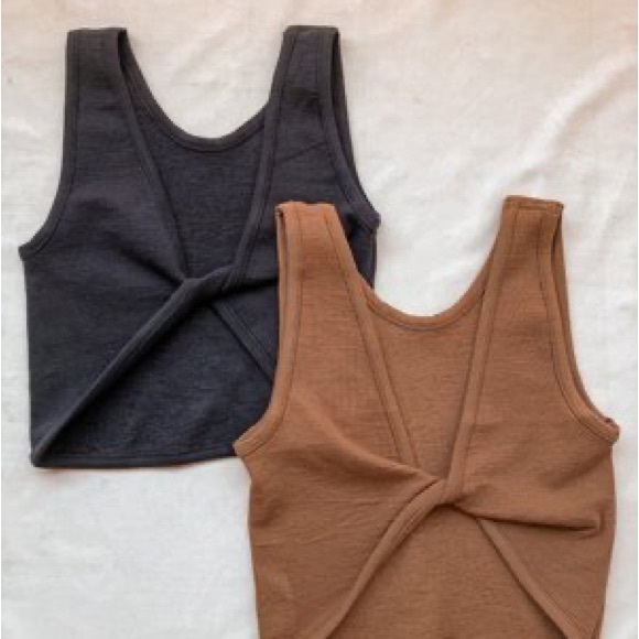 Urban Outfitters Out From Under Twist Tank (Black, Tan, M/L) - Picture 2 of 16
